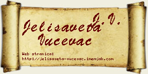 Jelisaveta Vučevac vizit kartica